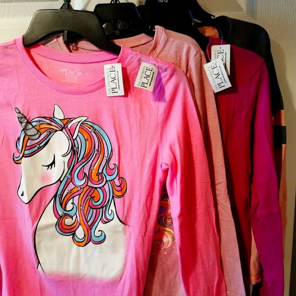 Lot of brand new long sleeve girls shirts - Picture 1 of 10